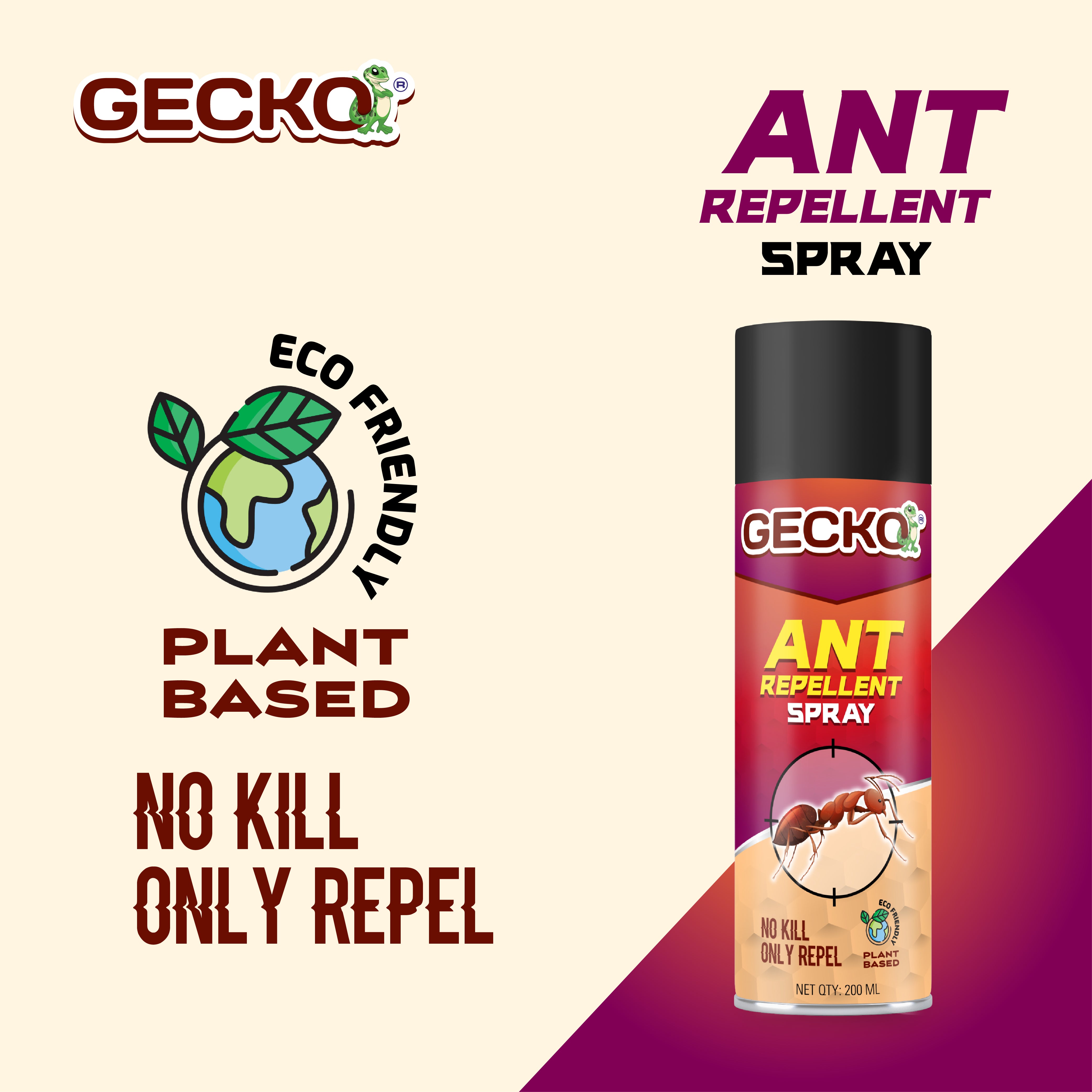 Gecko Ant Repellent Spray for Home