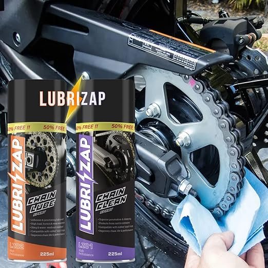 Lubrizap Motor Bike Chain Premium Lube & Clean Spray