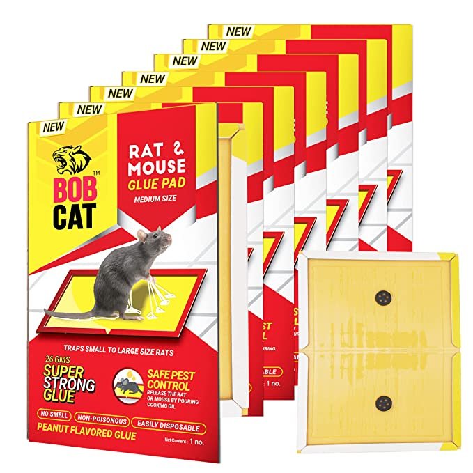 BOB CAT 200ml RAT REPELLENT + GLUE PAD RAT TRAP- PACK OF 10 COMBO OFFER