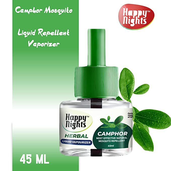 Mosquito Repellent Refill | 45ml with machine |Happy Nights Camphor