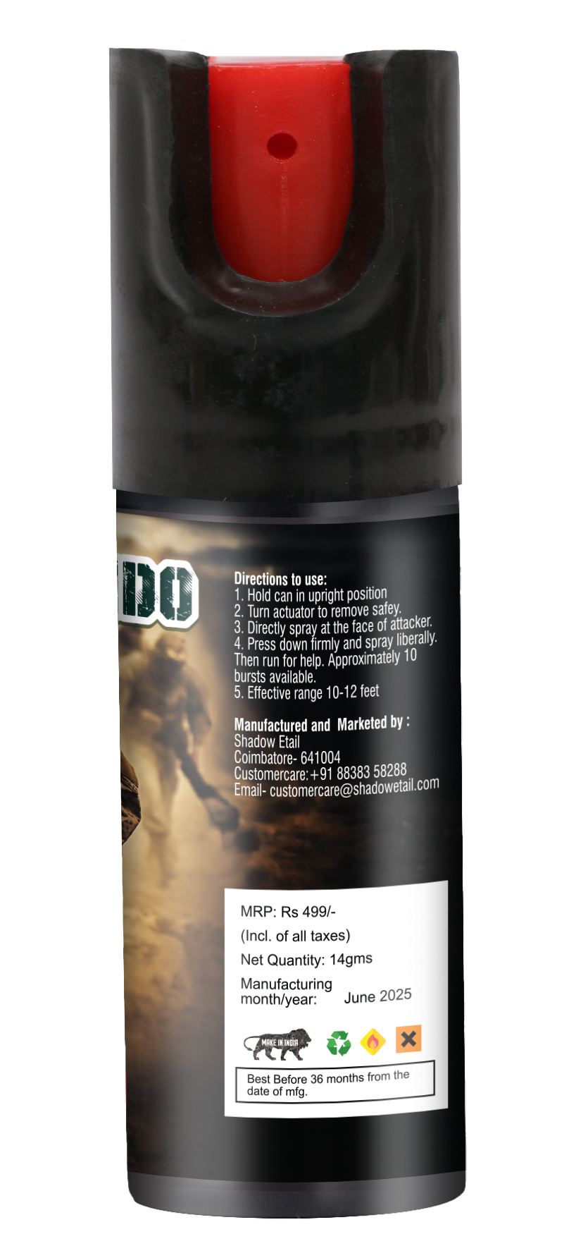 Commando Military Grade Pepper Spray – Self Defense Protection