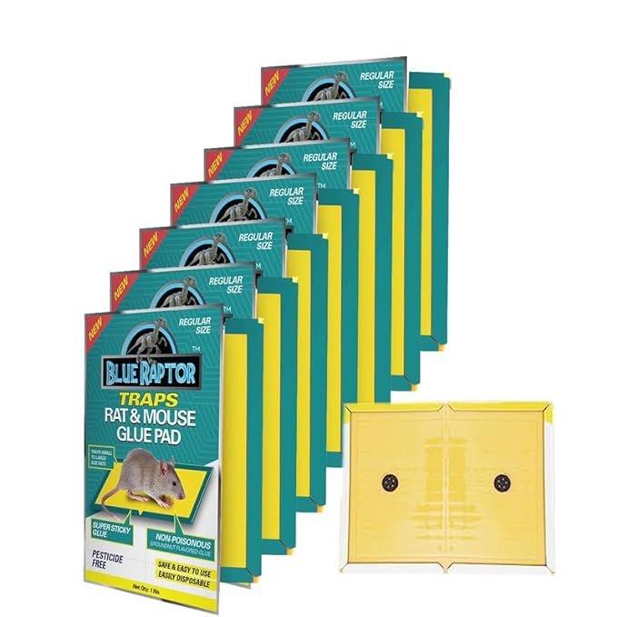 Blue Raptor Mouse Insect Rodent Lizard Trap Rat Catcher size-25.1 cm x 18.7 cm