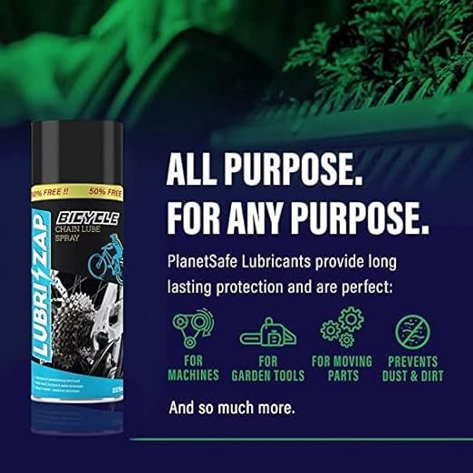 Lubrizap 225 ml Bicycle chain premium lube & 225 ml clean spray