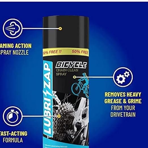Lubrizap 225 ml Bicycle chain premium lube & 225 ml clean spray
