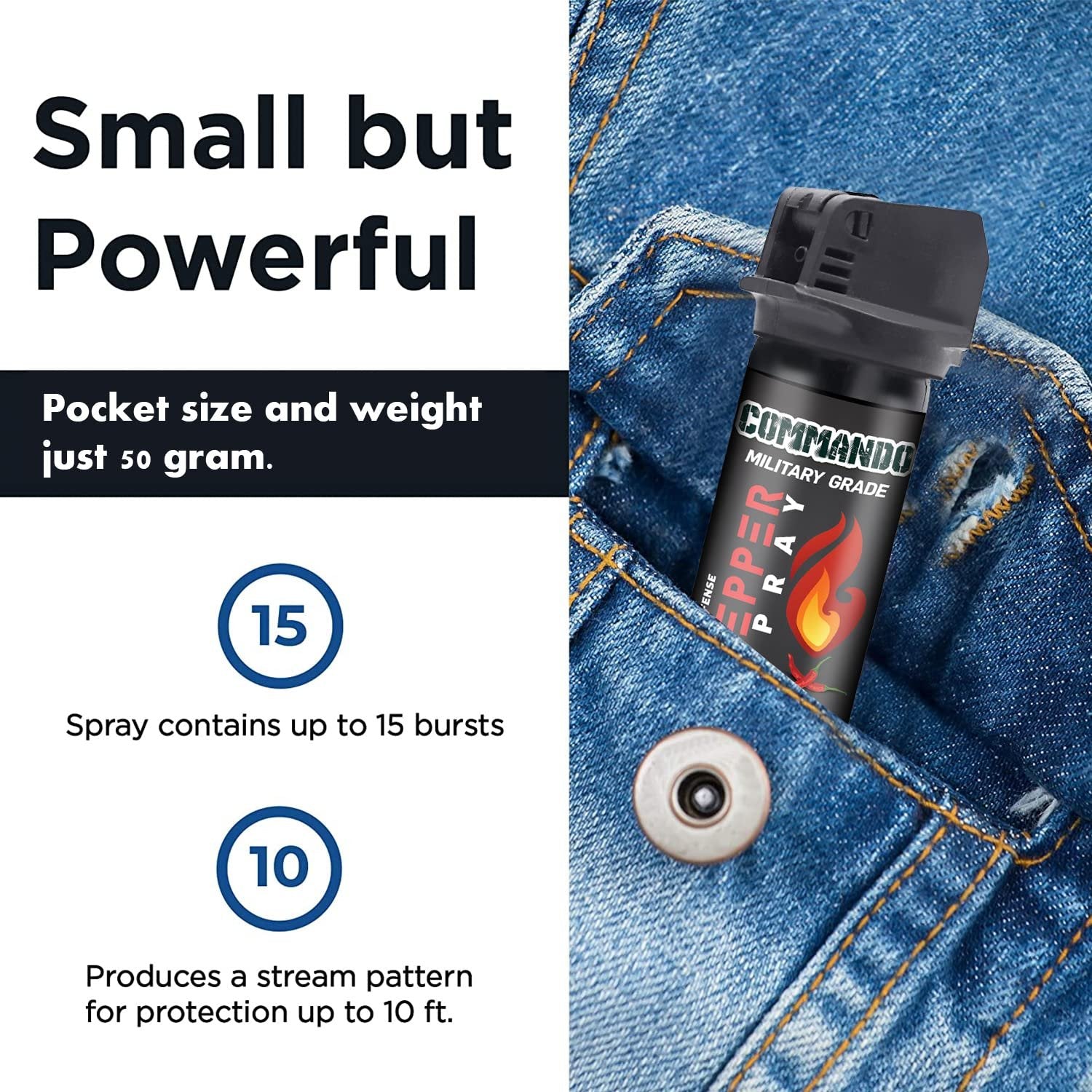 Commando Flip Pepper Spray - 55ml