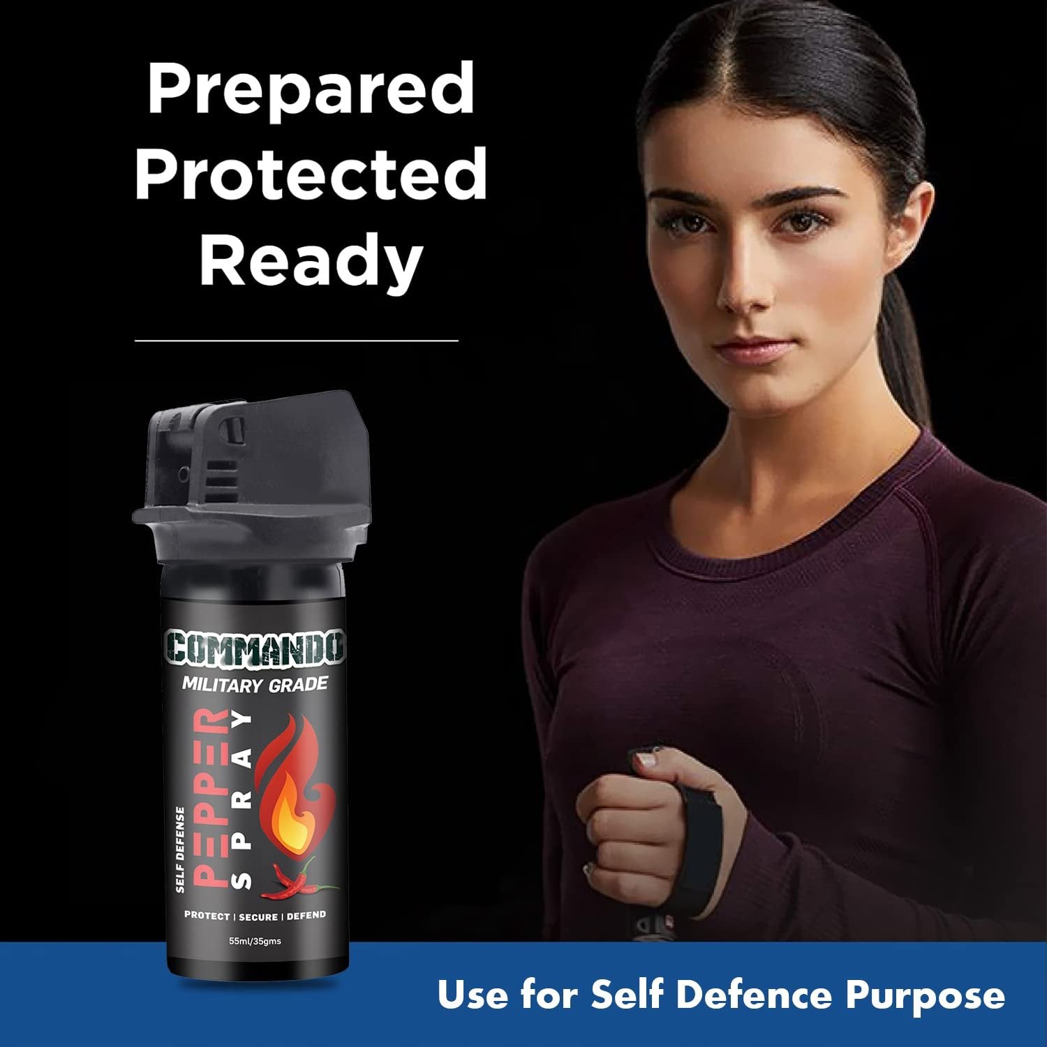 Commando 2X Strong  Flip Type Pepper Spray  - 55ml