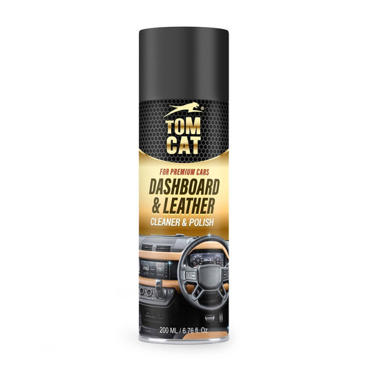 Tom Cat Premium Dashboard, Leather Cleaner & Polish - 200ml