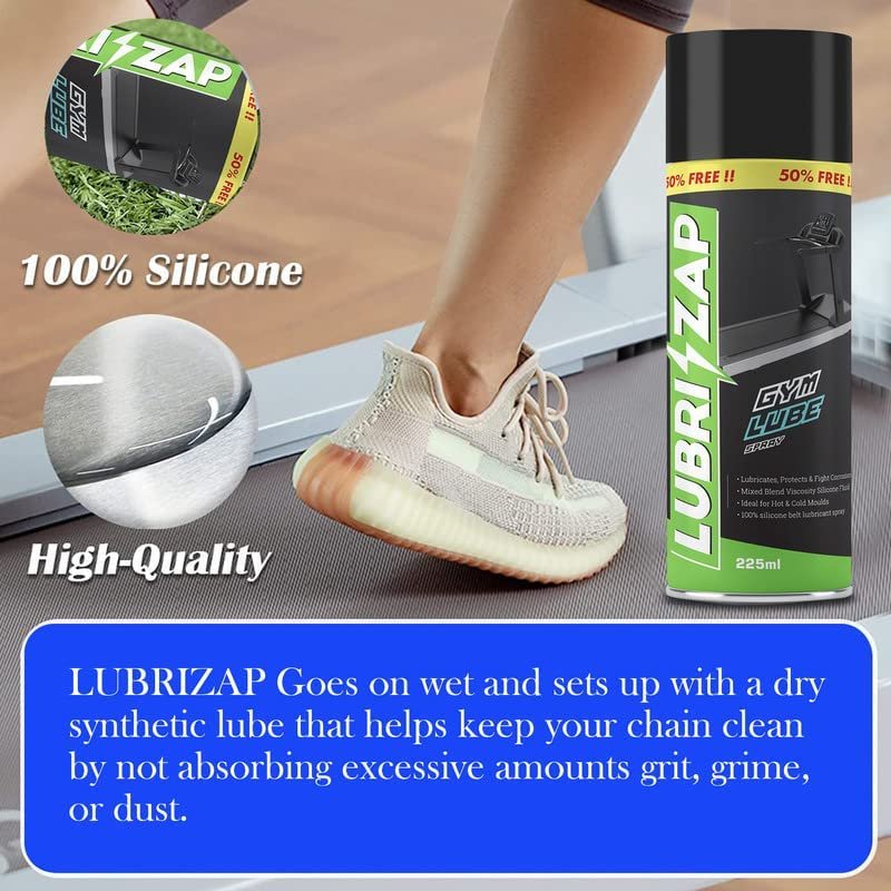Lubrizap Gym Equipment Lubricant Spray - 225ml