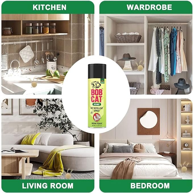 Bob Cat No Entry Rat Repellent Home Protection Spray- 200 ML