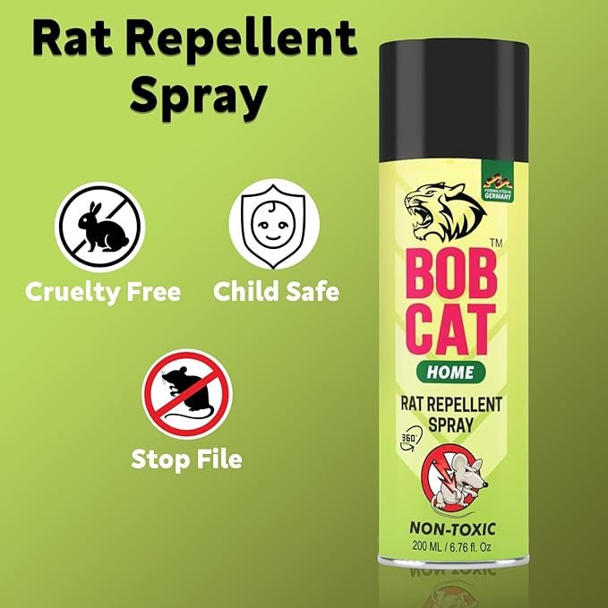 Bob Cat No Entry Rat Repellent Home Protection Spray- 200 ML