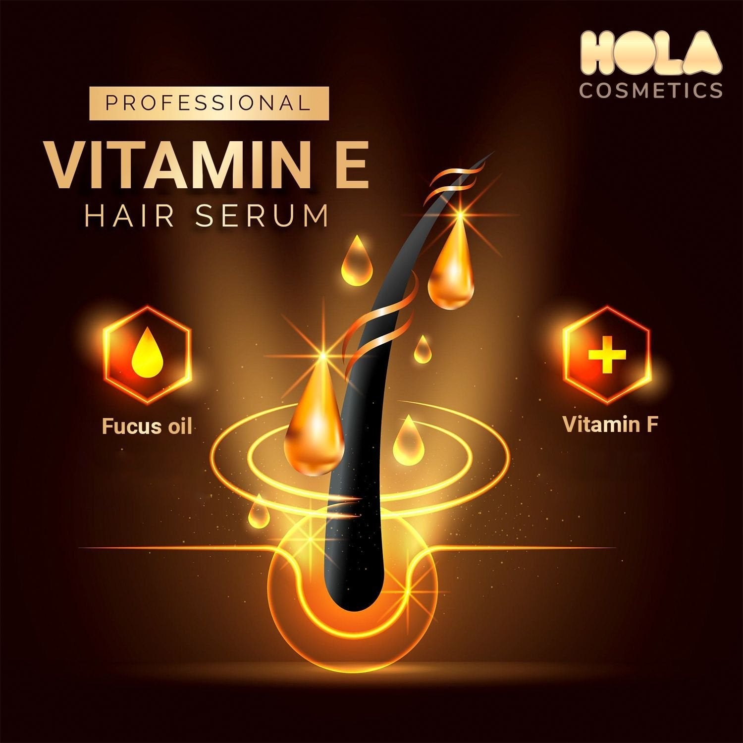 HOLA  Cosmetics Professional Hair Serum for Women & Men - 120ML