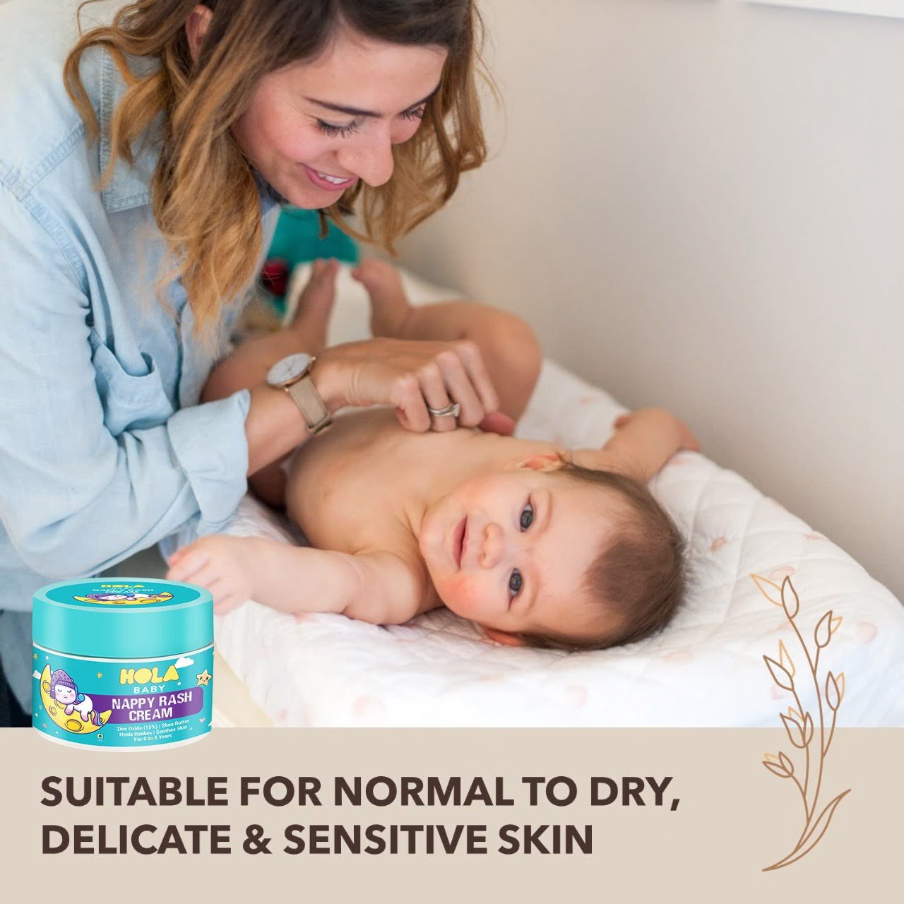 HOLA Cosmetics Nappi cream for babies 50G