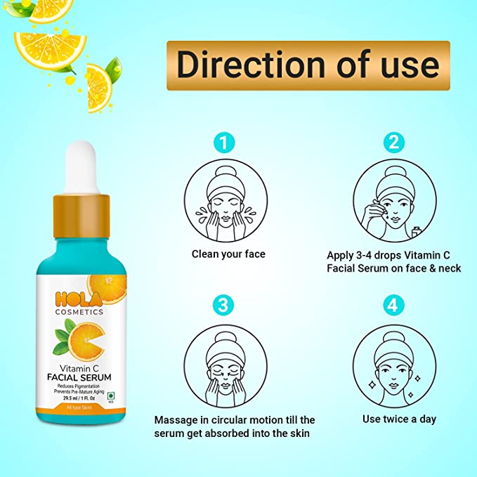 HOLA Cosmetics Vitamin C Face Serum - 29.5ml
