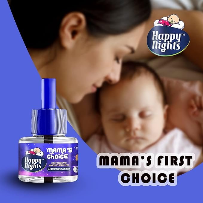 Happy Nights Lemon Eucalyptus Mosquito Repellent Refill, Mama’s Choice