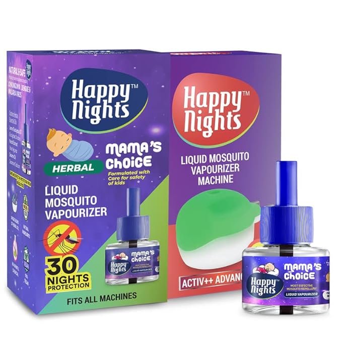 Happy Nights Lemon Eucalyptus Mosquito Repellent Refill, Mama’s Choice