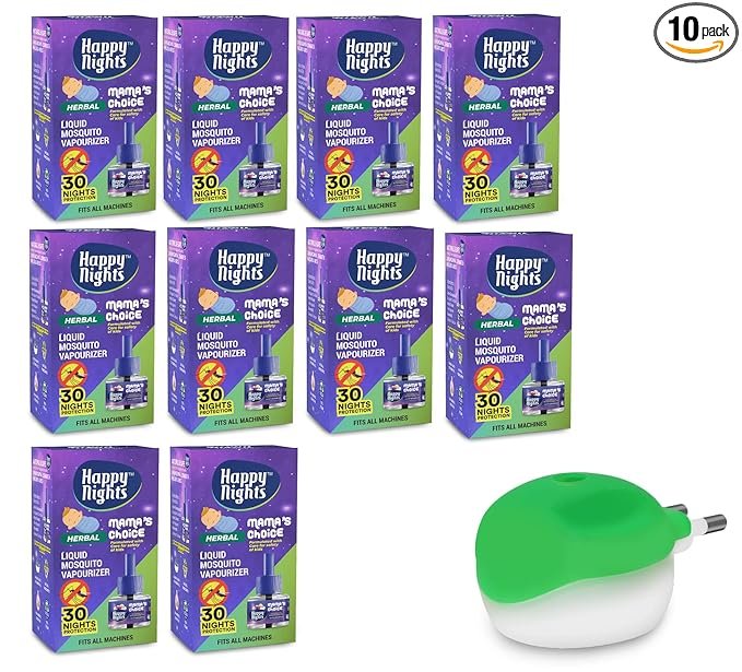 Happy Nights Lemon Eucalyptus Mosquito Repellent Refill, Mama’s Choice