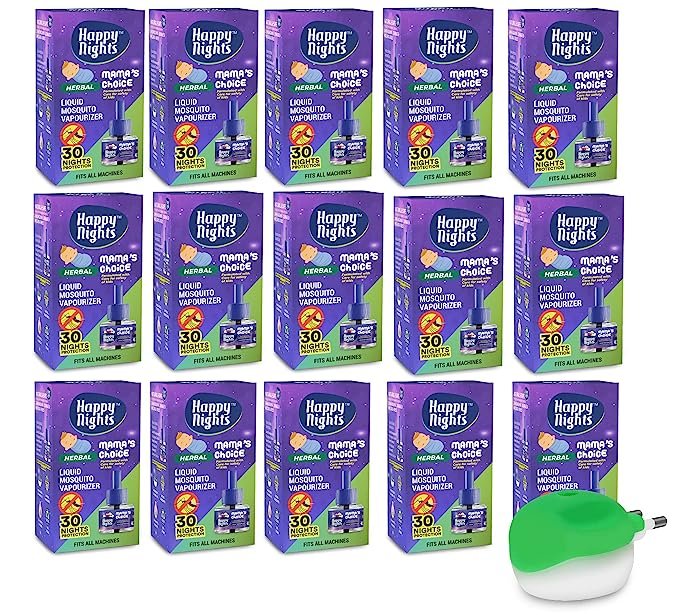 Happy Nights Lemon Eucalyptus Mosquito Repellent Refill, Mama’s Choice