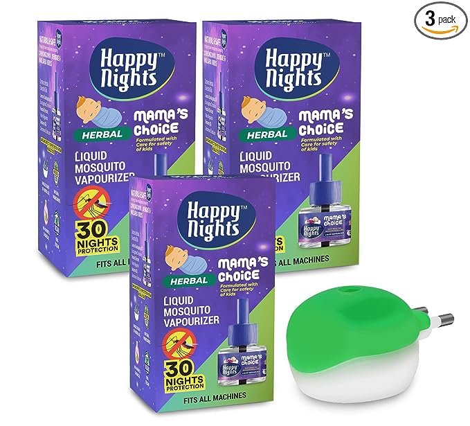 Happy Nights Lemon Eucalyptus Mosquito Repellent Refill, Mama’s Choice