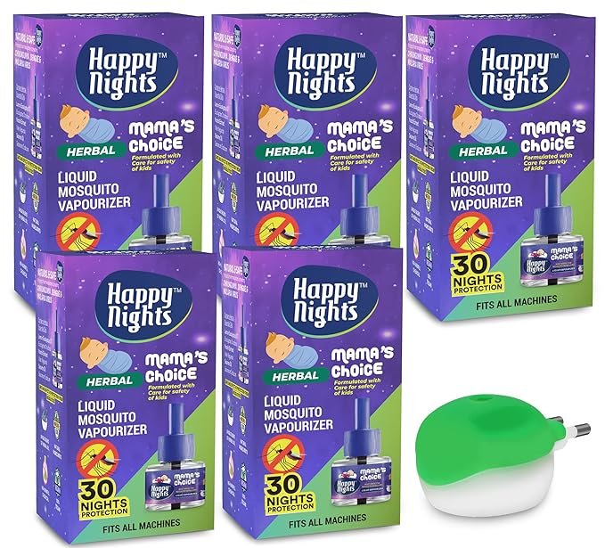 Happy Nights Lemon Eucalyptus Mosquito Repellent Refill, Mama’s Choice