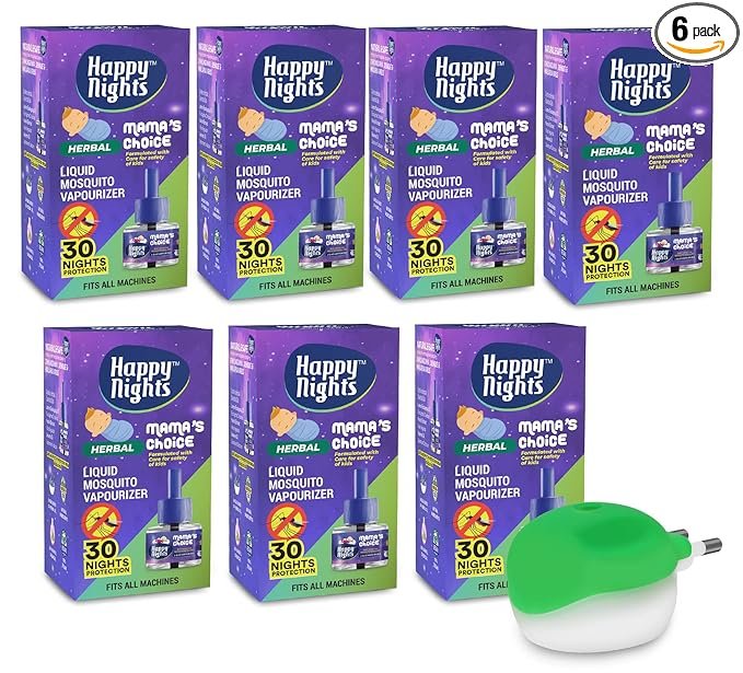Happy Nights Lemon Eucalyptus Mosquito Repellent Refill, Mama’s Choice