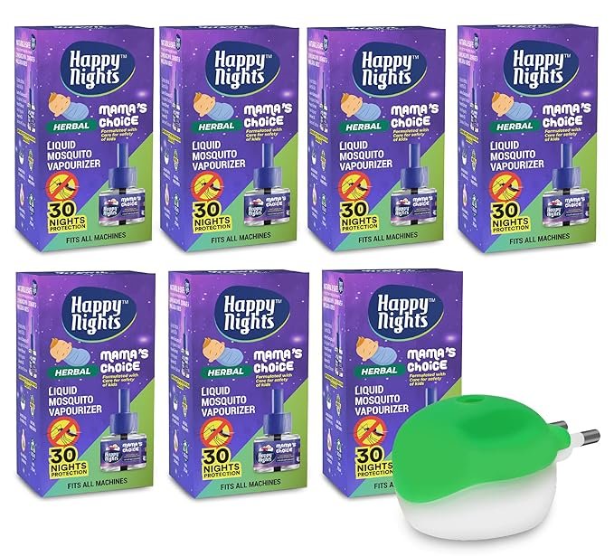 Happy Nights Lemon Eucalyptus Mosquito Repellent Refill, Mama’s Choice