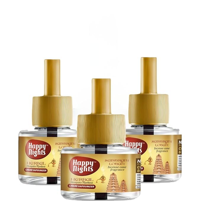 Happy Nights Sambrani Loban Mosquito Refill|Herbal Sambrani Loban Repellent