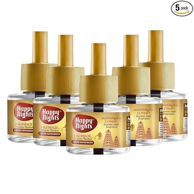 Happy Nights Sambrani Loban Mosquito Refill|Herbal Sambrani Loban Repellent