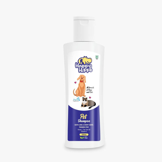 Happy Hippo Pet Shampoo Aqua Fragrance - 200ml