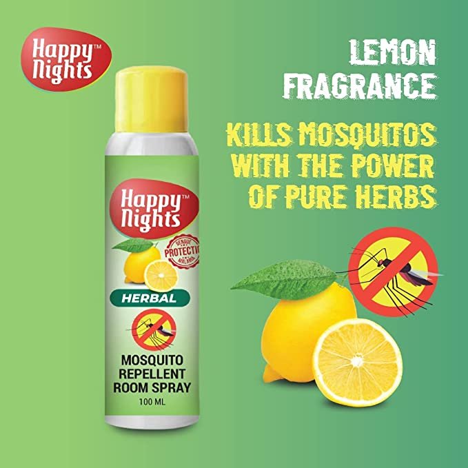 Mosquito Repellent Spray Lemon |Happy Night | 100ml