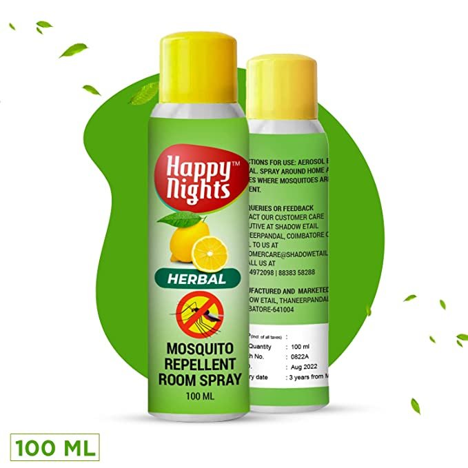 Mosquito Repellent Spray Lemon |Happy Night | 100ml