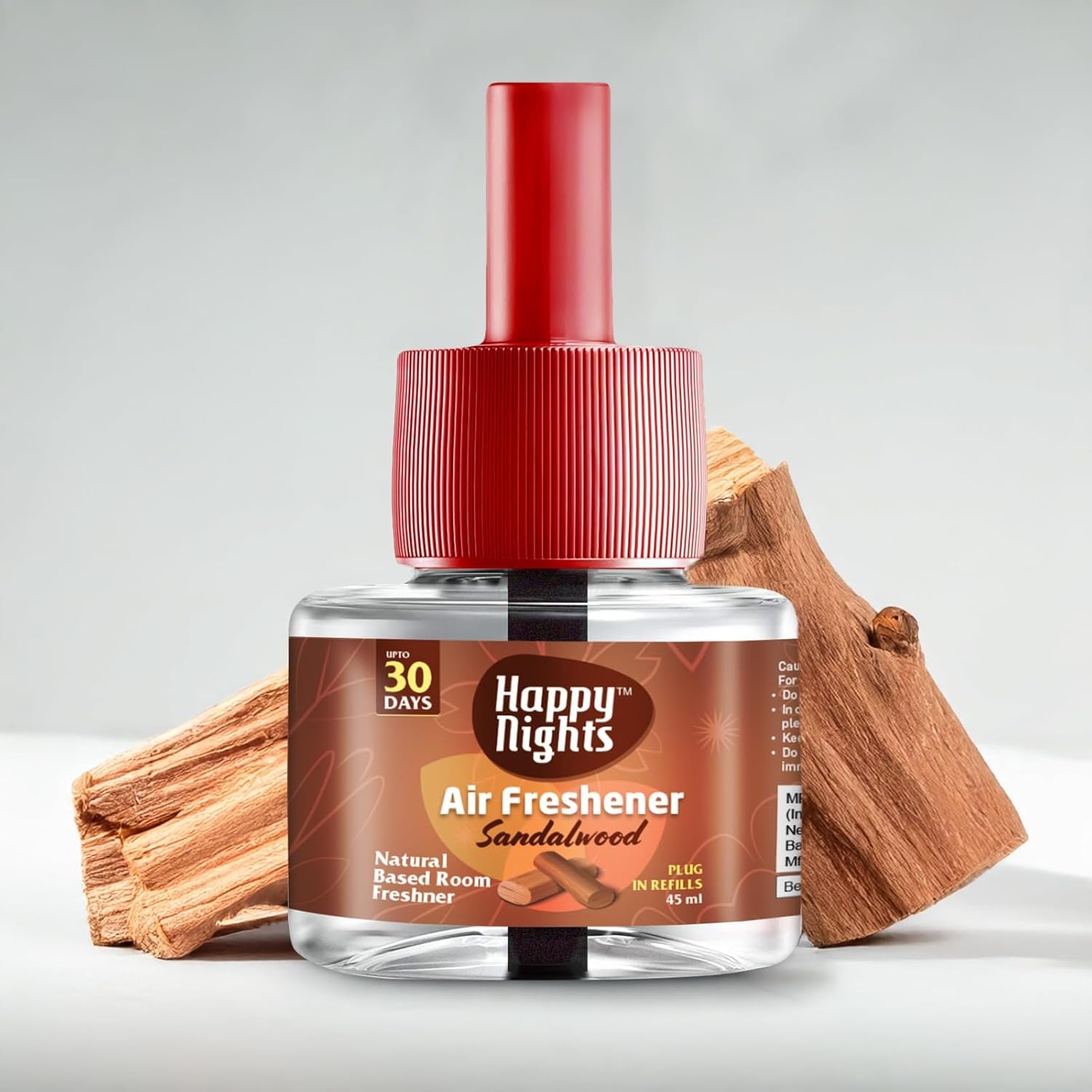 Happy Nights Plug In Room Freshener Kit | Sandalwood Fragrance | Floral Air Freshener for Home