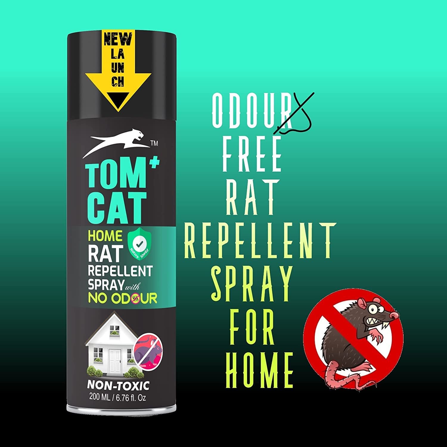 Tom Cat Rat  Repellent Spray for home - 200 ML
