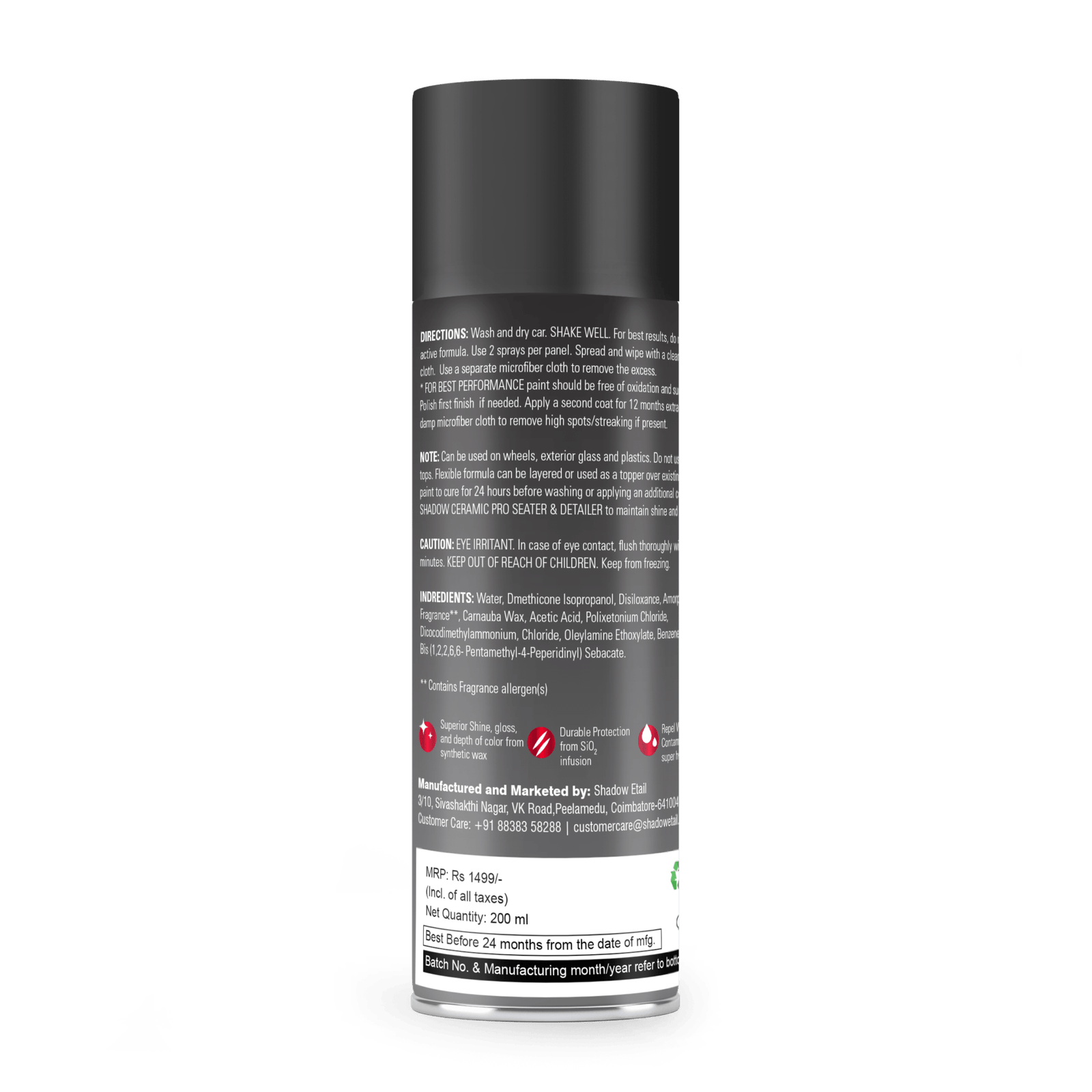 Shadowetail TOM CAT DIY Ceramic Coating for Car - 200 ML