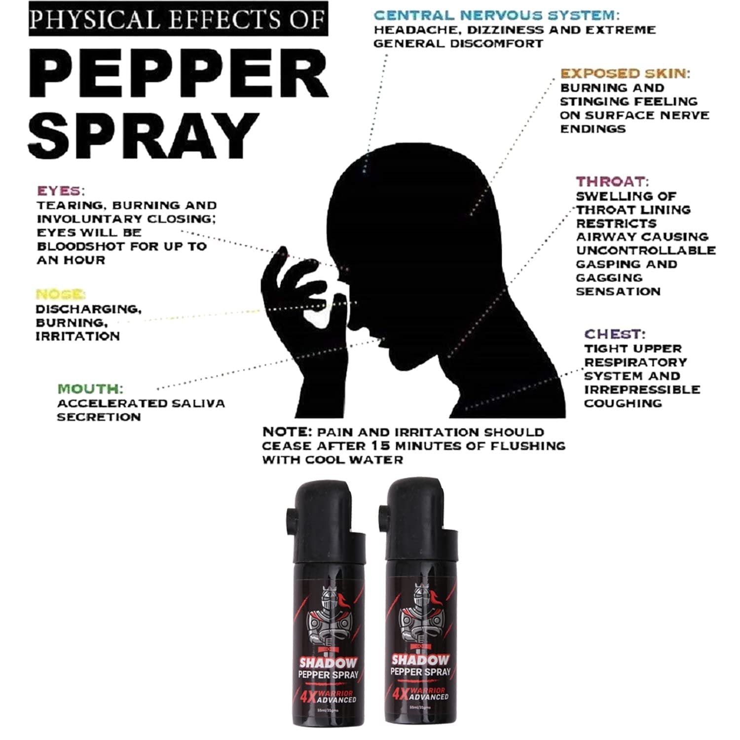SHADOW WARRIOR DOME PEPPER SPRAY 55Ml
